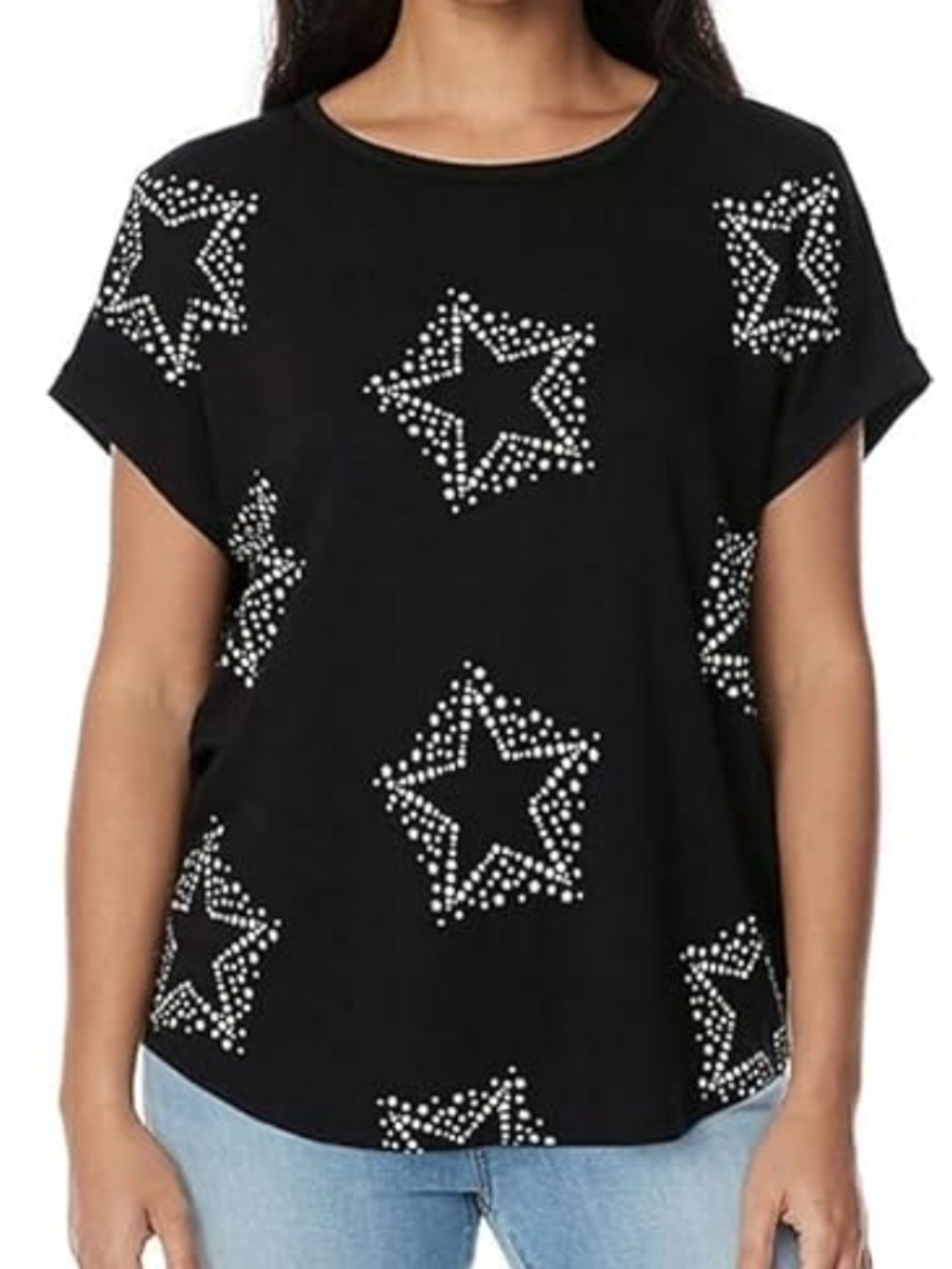 Buffalo David Bitton Ladies' Curved Hem Crewneck Summer Top